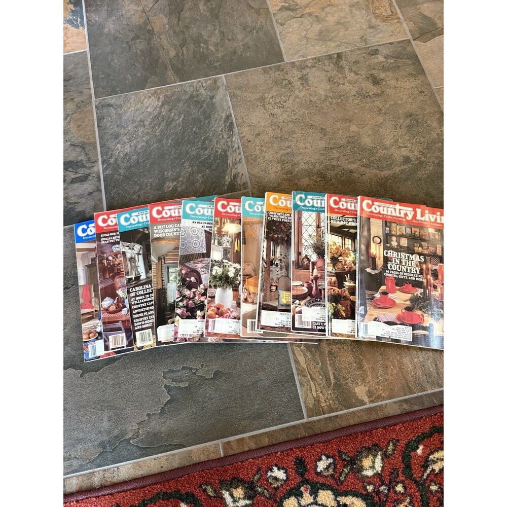11 Vintage 1987 Country Living Magazines